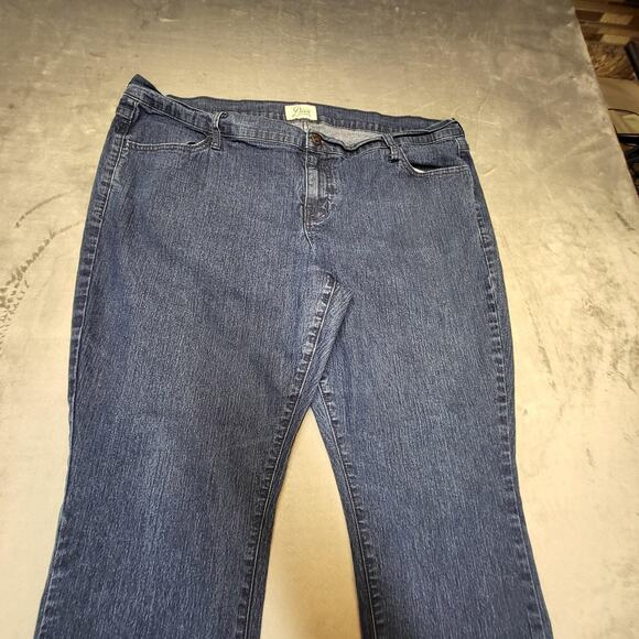 Old Navy Jeans Womens 18 Regular Blue The Diva Straight Leg Stretch Denim - Picture 2 of 10